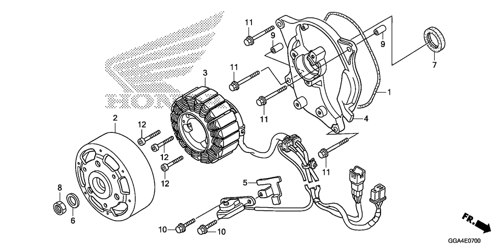 Alternator stator