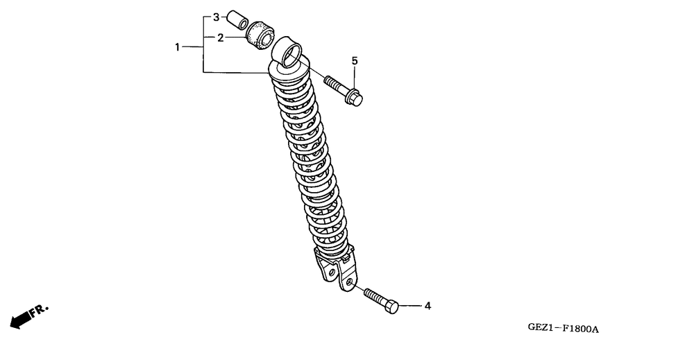 Rear shock absorber