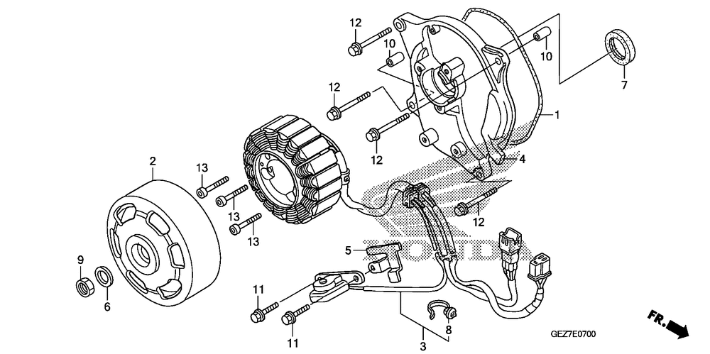 Alternator stator