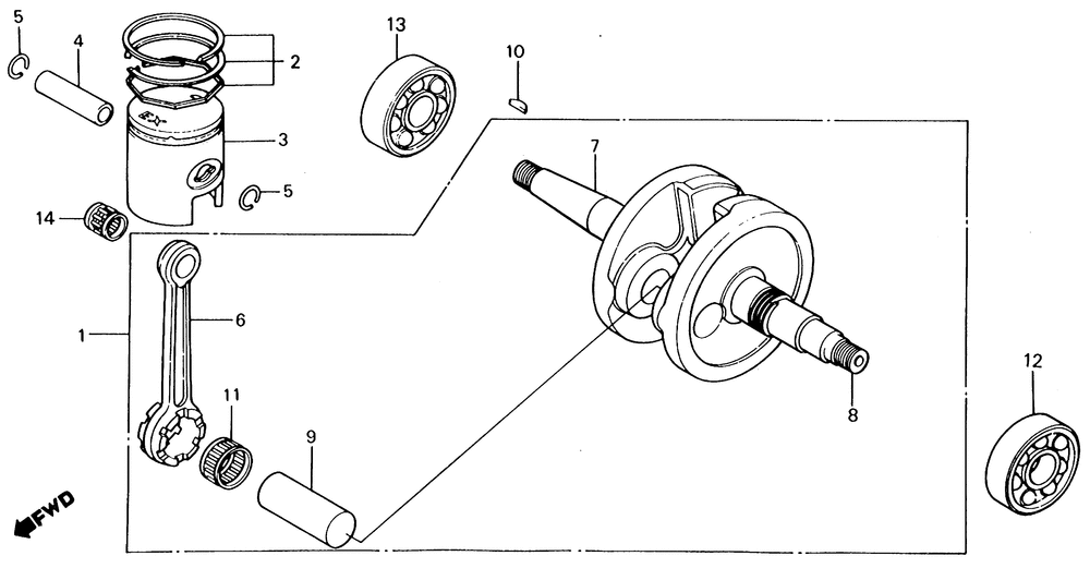 Crankshaft & piston