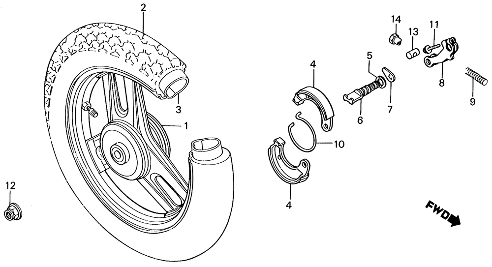 Rear wheel