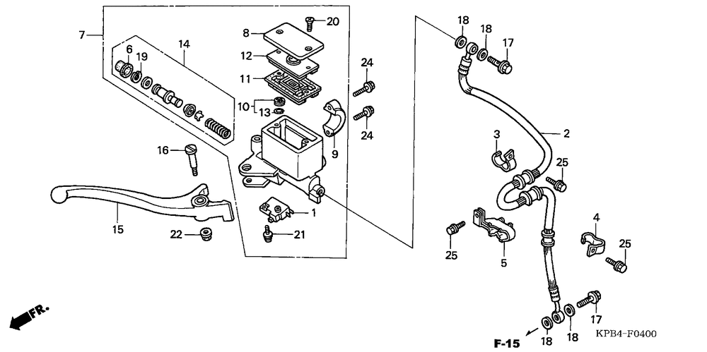 Front brake mastercylinder (1)