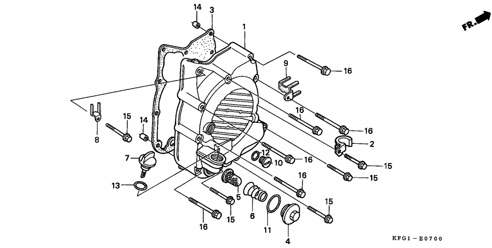 Right crankcase cover