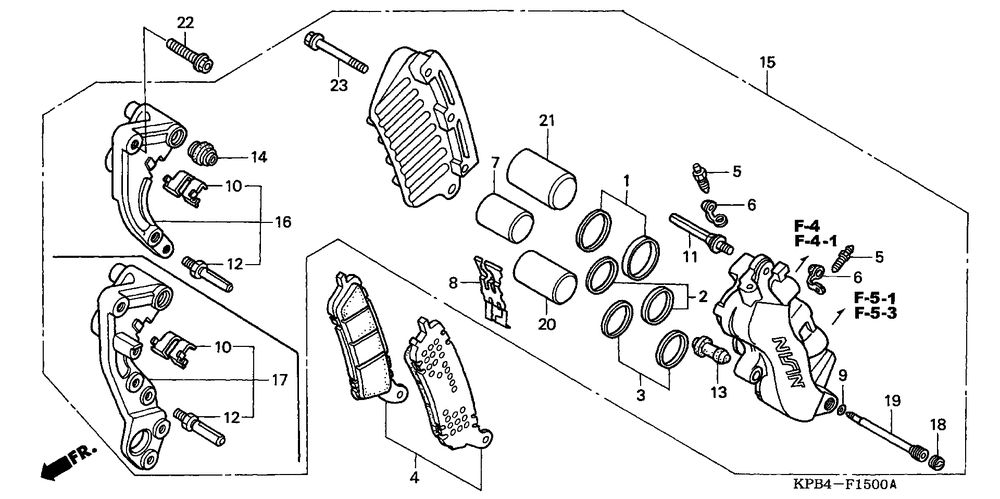 Front brake caliper