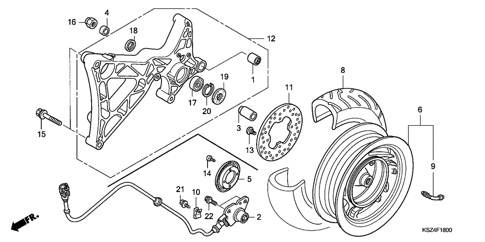 Rear wheel