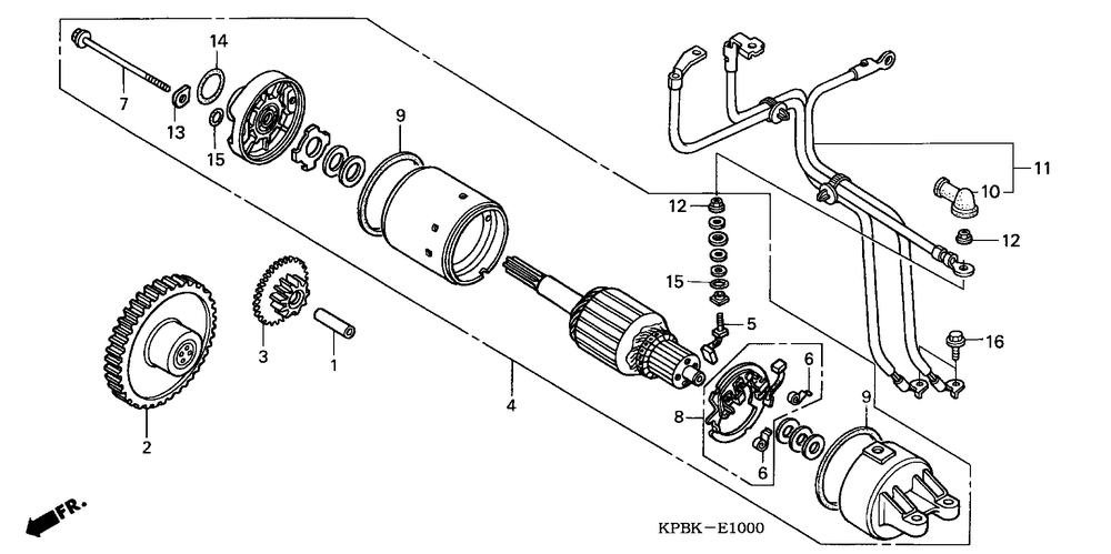 Starting motor