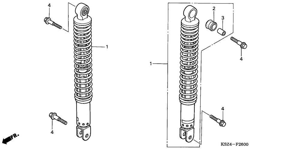 Rear shock absorber