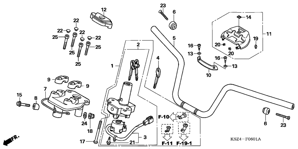 Handlebar & handle cover(nss250s_nss250as)