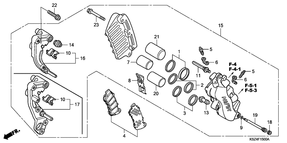 Front brake caliper