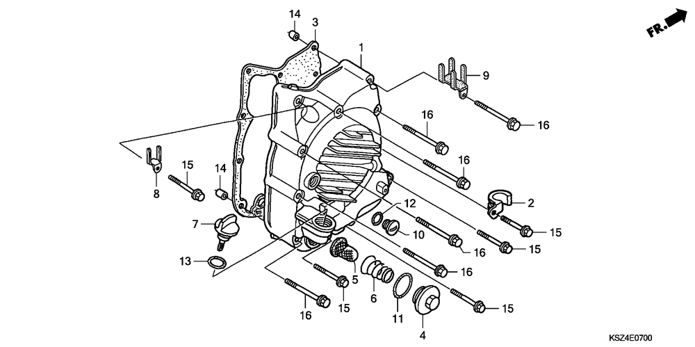 Right crankcase cover