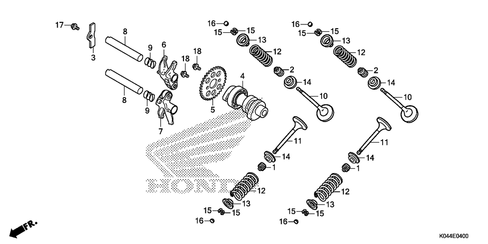 Camshaft & valve