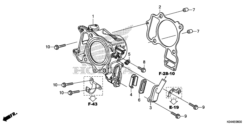 Cylinder & reed valve