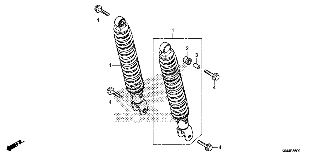 Rear shock absorber