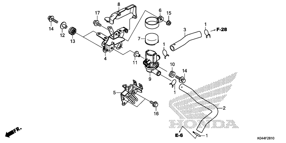 Air injection solenoidvalve