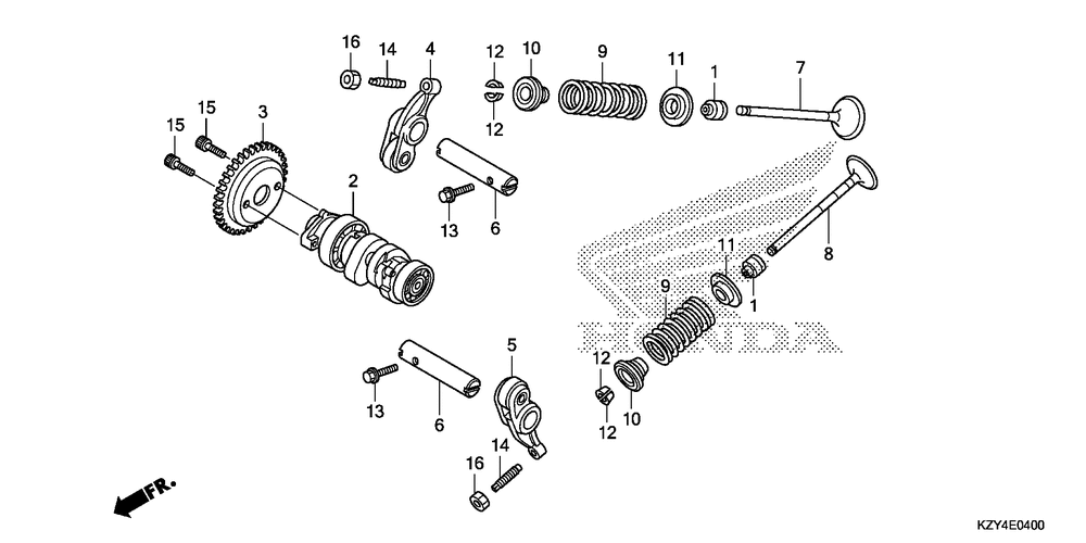 Camshaft & valve