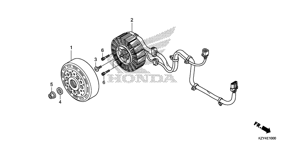 Alternator stator