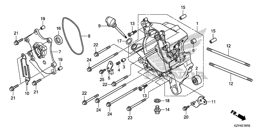 Right crankcase