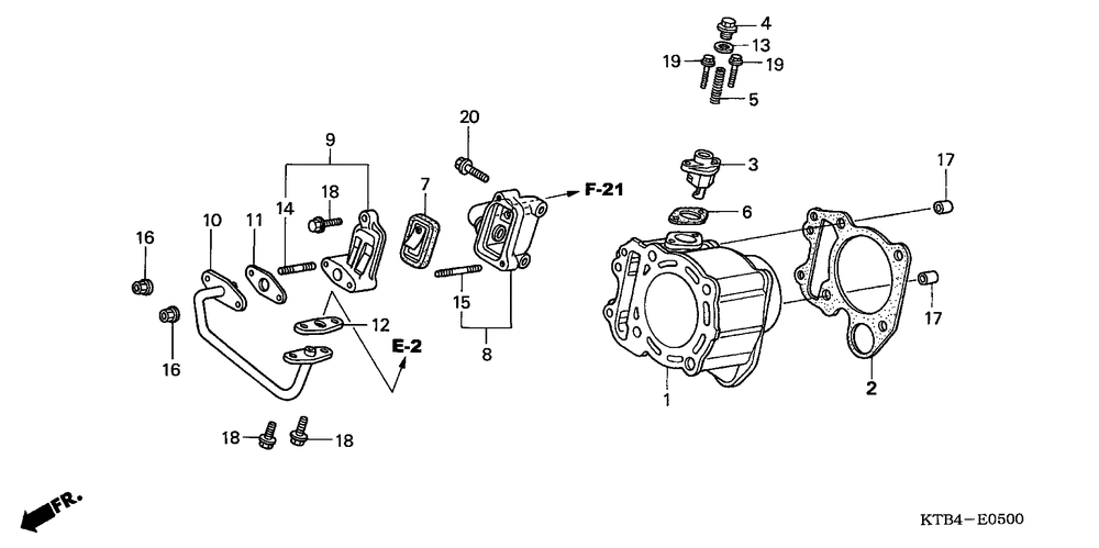 Cylinder & reed valve