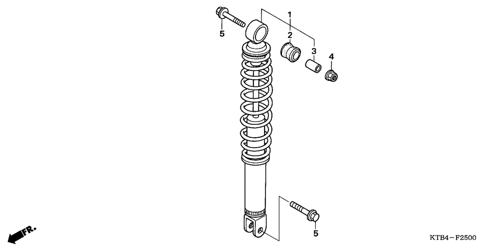 Rear shock absorber