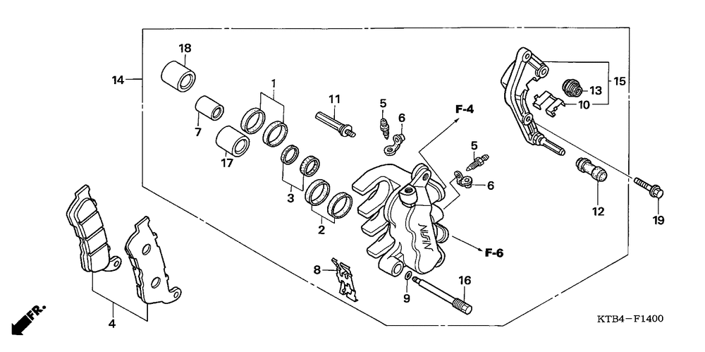 Front brake caliper