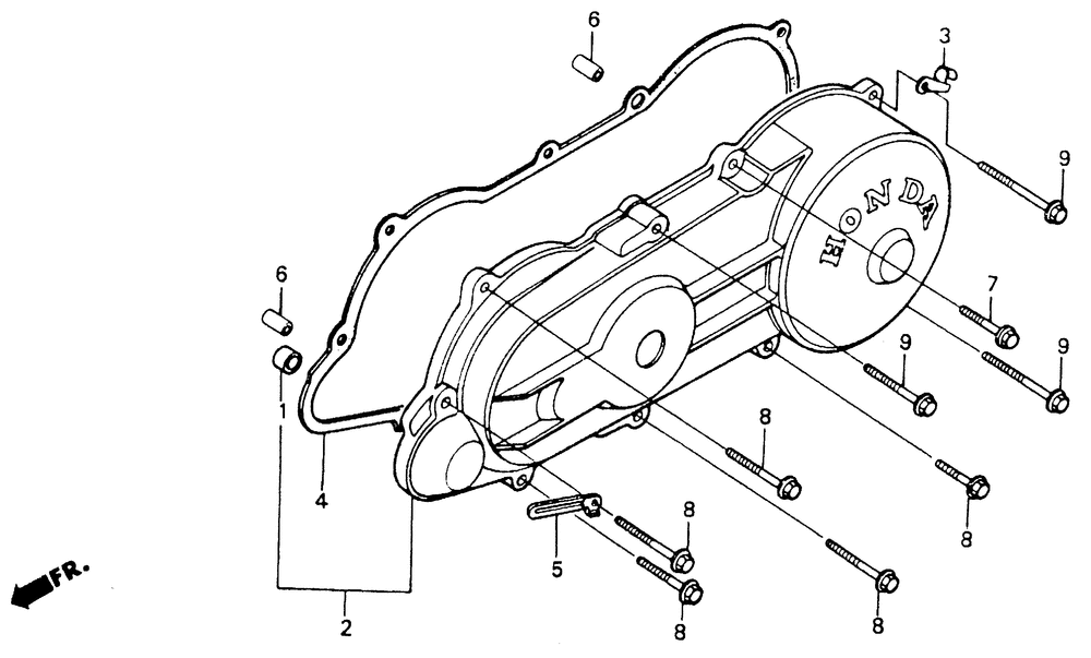 Left side cover 88-93