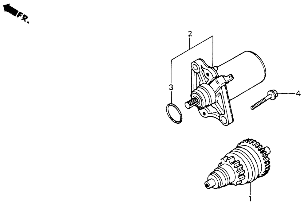 Starter motor 88-93