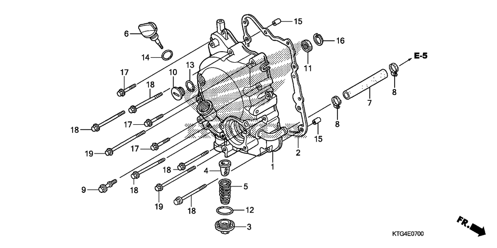 Right crankcase cover