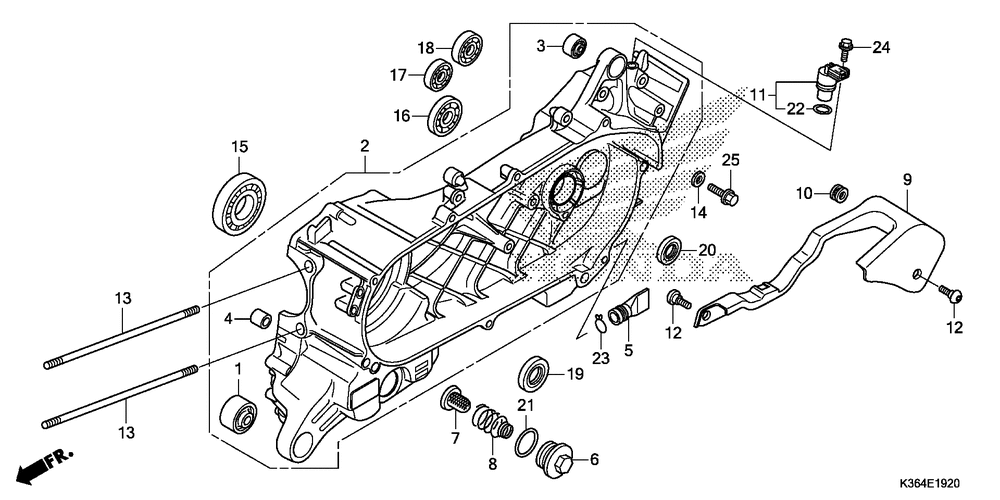 Left crankcase