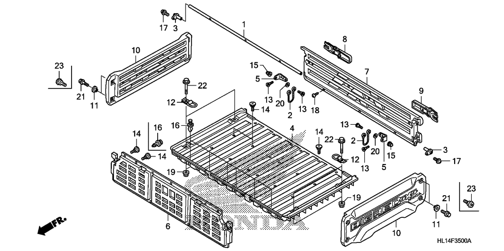 Bed plate & rear gate