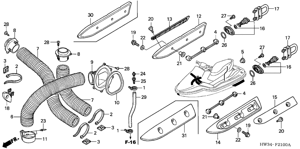 Sponson & air vent tube