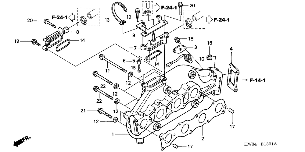 Exhaust manifold(non-turbo)