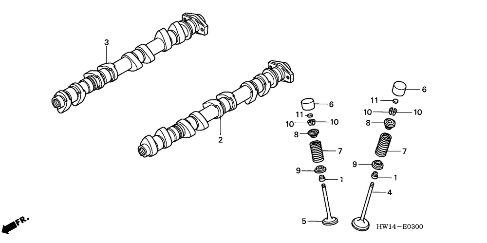 Camshaft & valve