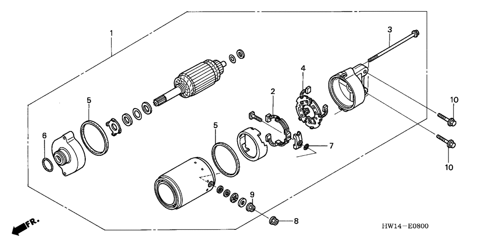 Starting motor