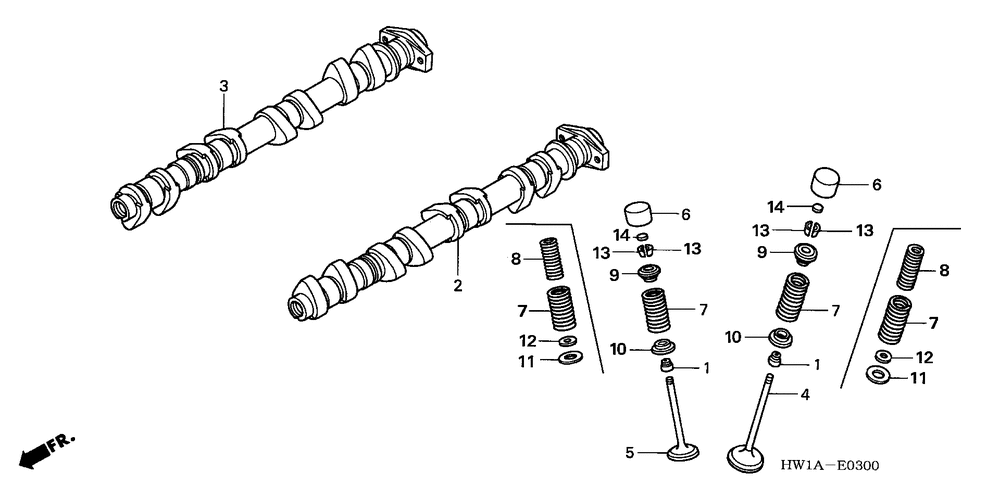 Camshaft & valve