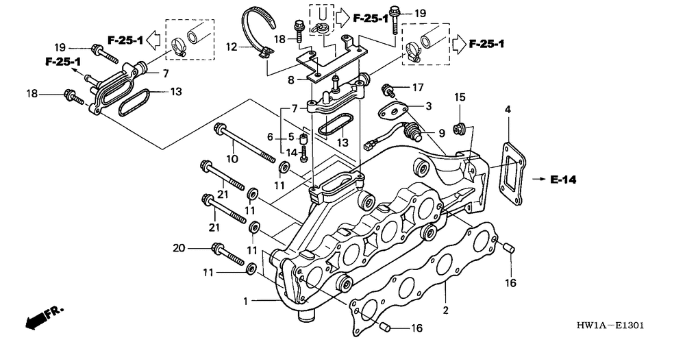 Exhaust manifold (turbo)