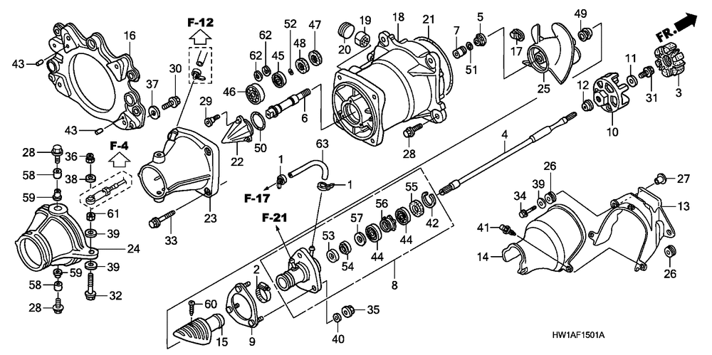 Impeller & driveshaft(turbo)