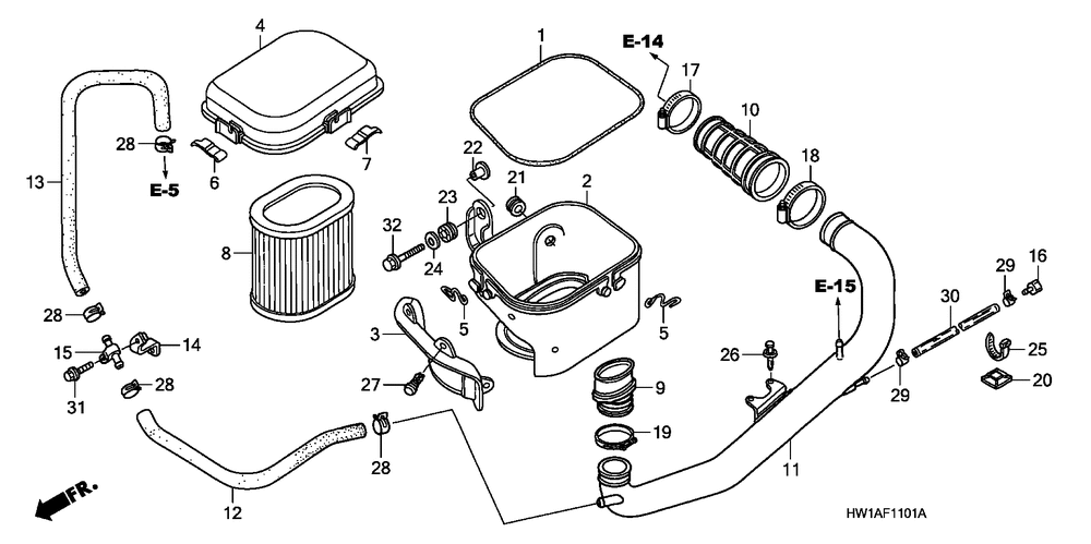 Air cleaner (turbo)