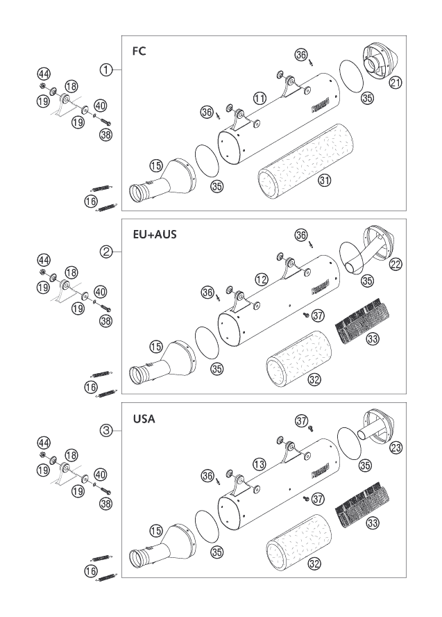 Exhaust silencer