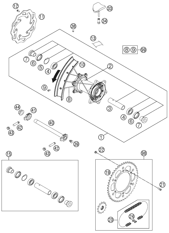 Rear wheel