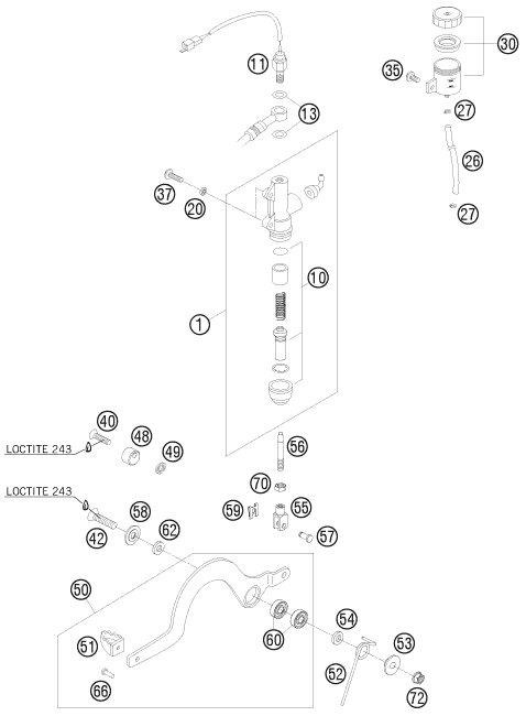 Rear brake control