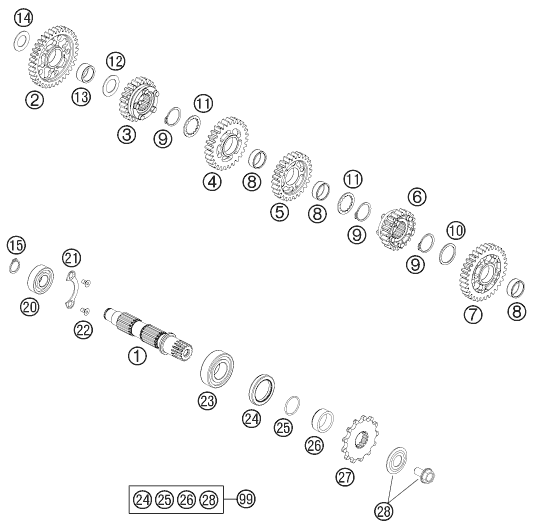 Transmission ii - countershaft