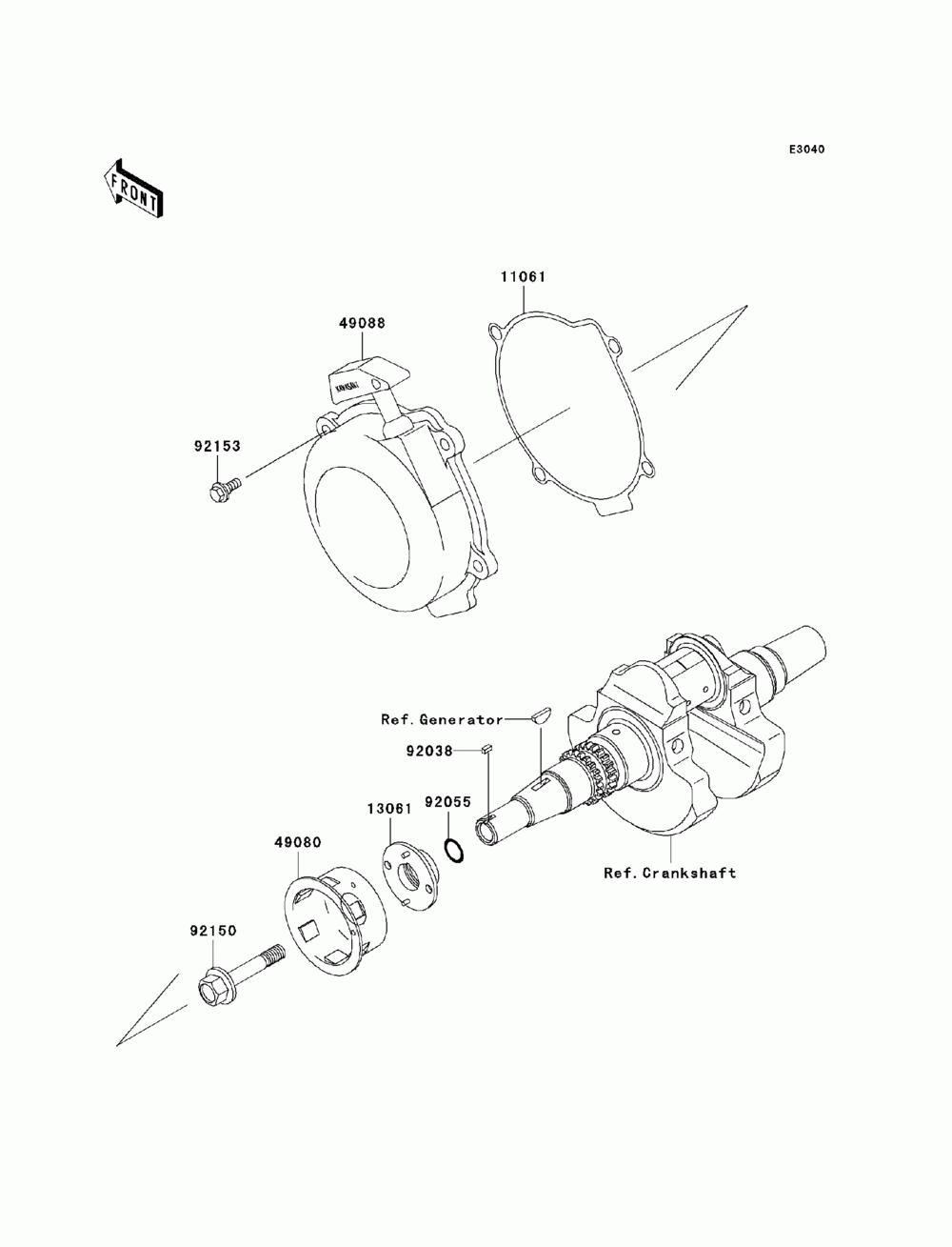 Recoil starter(-vf650ae640351)