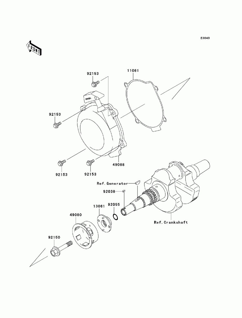 Recoil starter(-vf650ae640351)