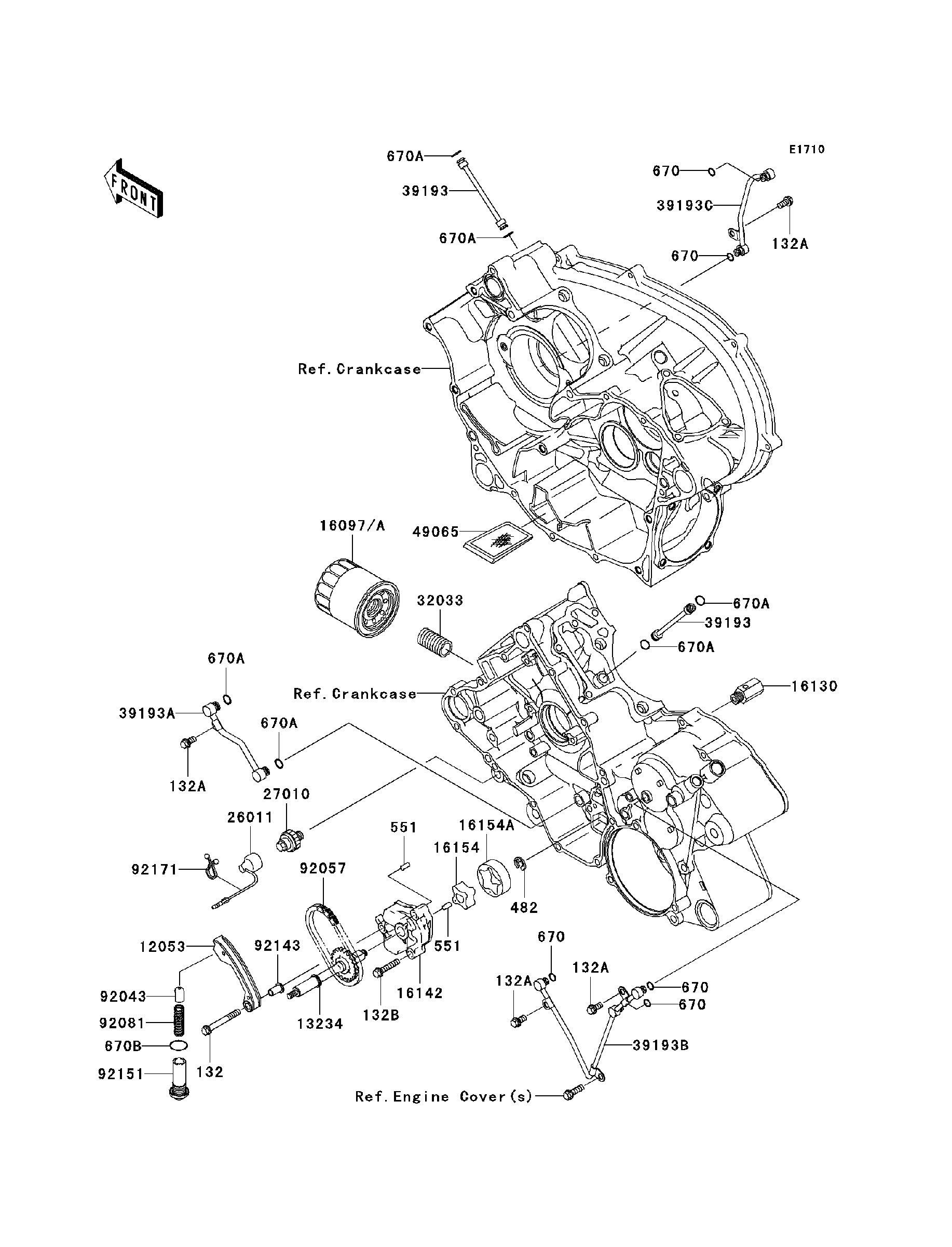 Oil pump  oil filter