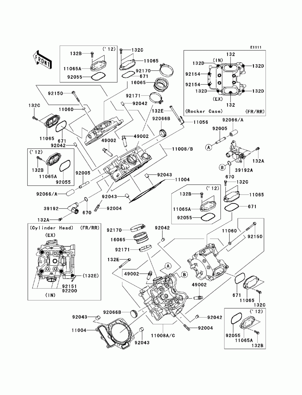 Cylinder head(-vf750de095936)