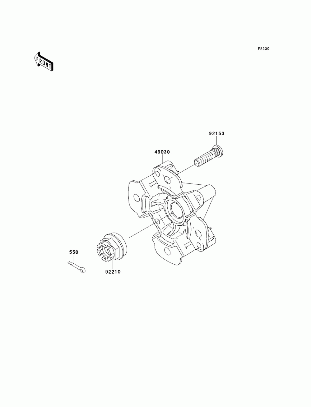 Front hub