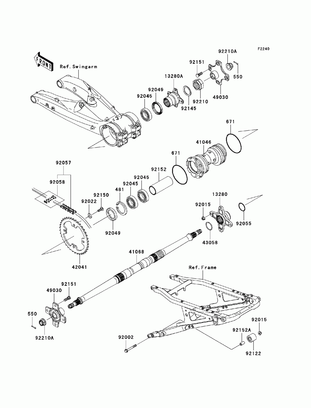 Rear hub