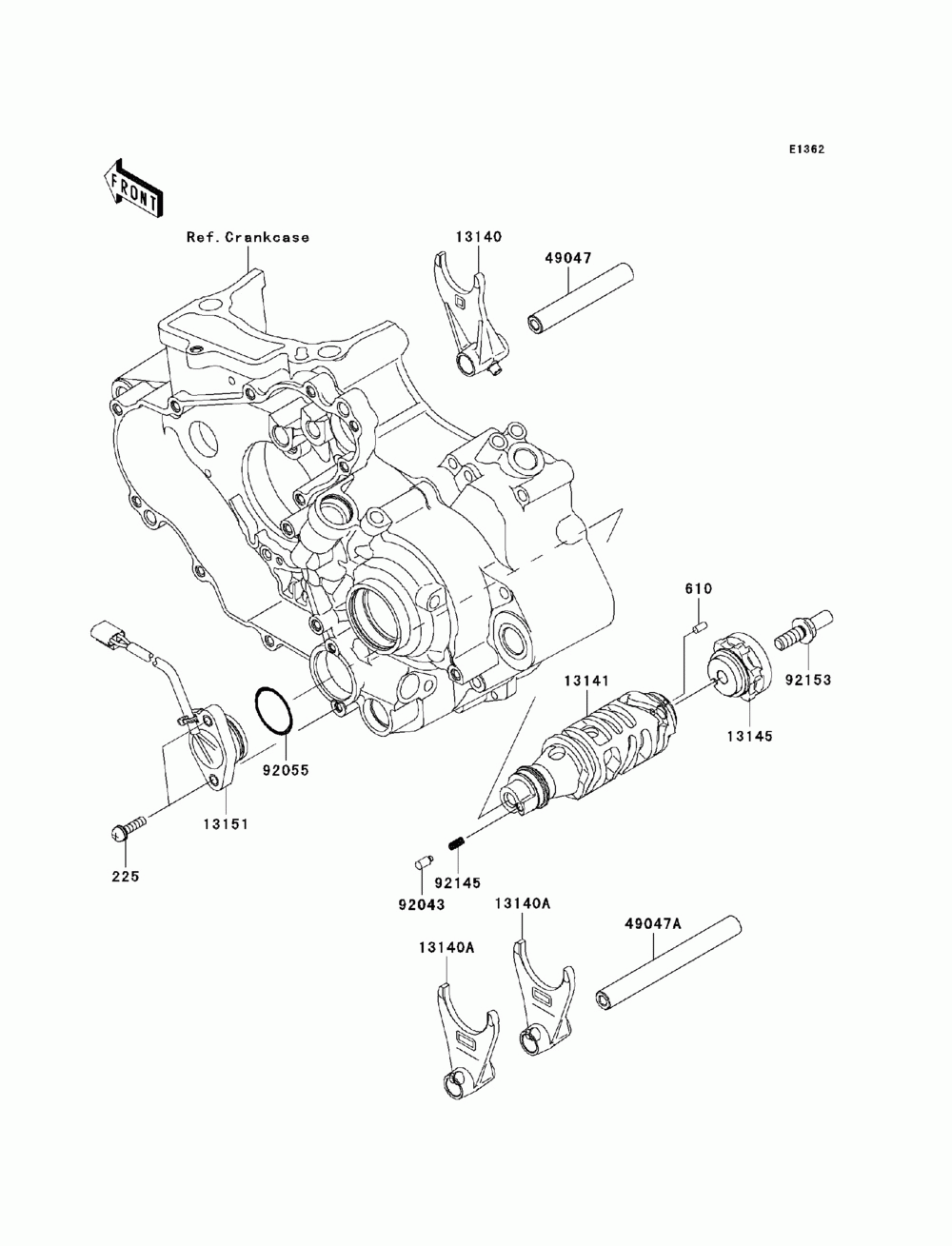 Gear change drum_shift fork(s)