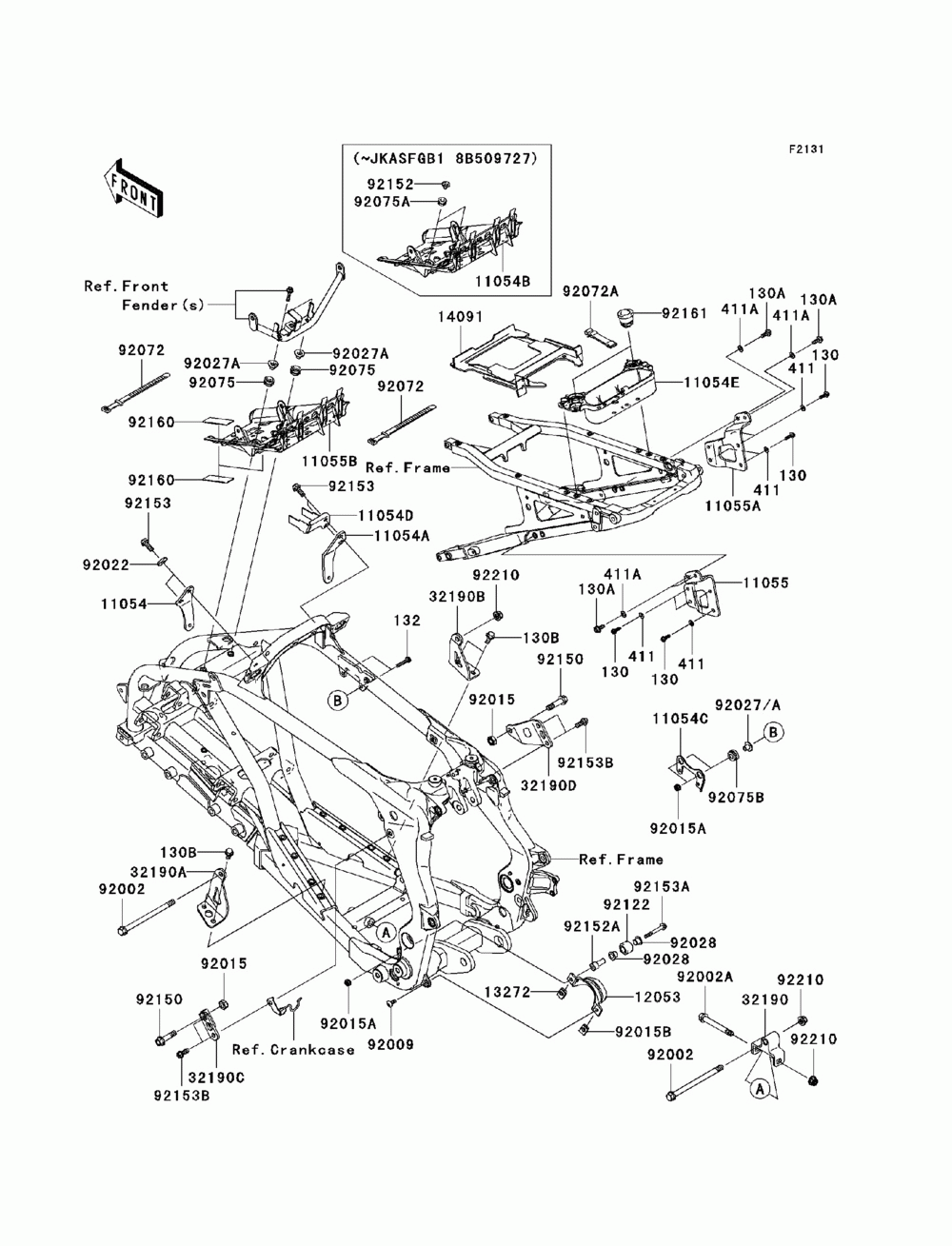 Frame fittings(b8f_b8fa)