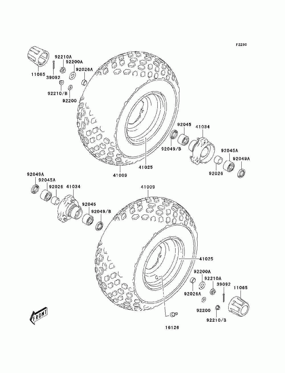 Front hub